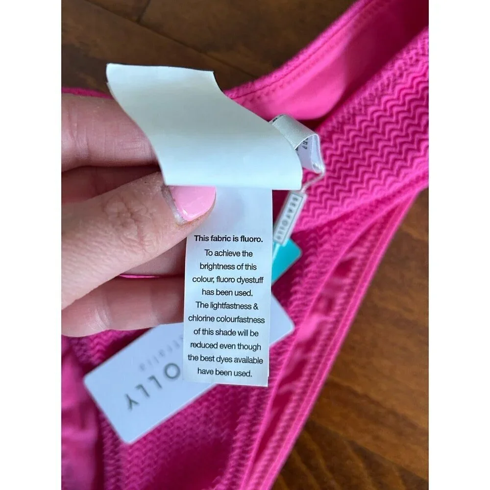 Seafolly Women's Pink Sea Dive High Waisted Bottom Swimwear AUS 10 /‎ US 6 NEW